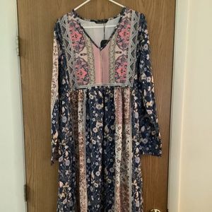 NWT Noracora  Multi Color Long LoungerSize  XXL